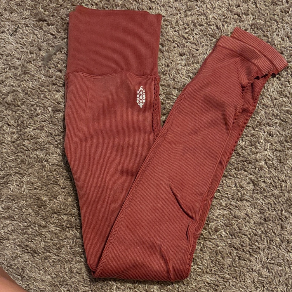 Free People Rust Leggings with Logo